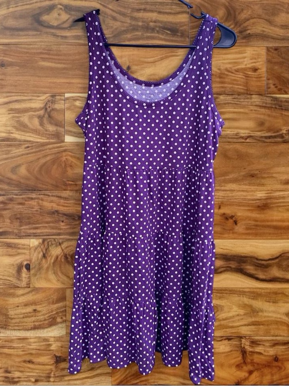 Covington Purple Polka Dot Tank Top